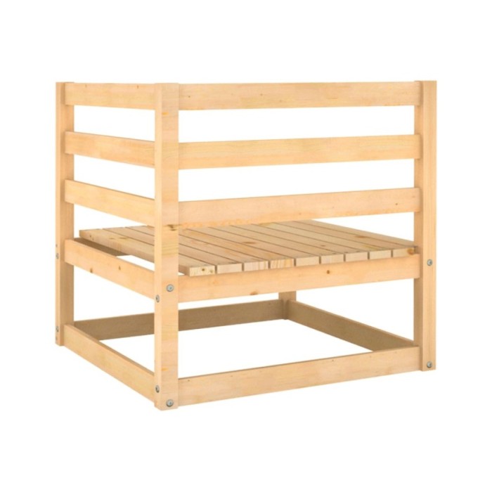 Salon de jardin 3 pcs Bois de pin massif