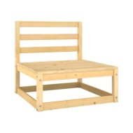 Salon de jardin 3 pcs Bois de pin massif