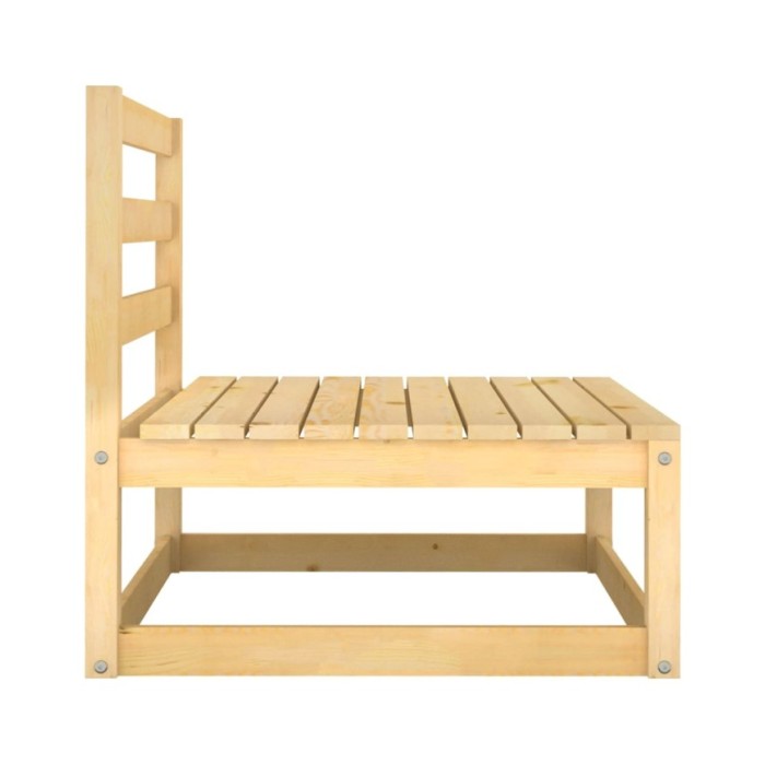 Salon de jardin 3 pcs Bois de pin massif