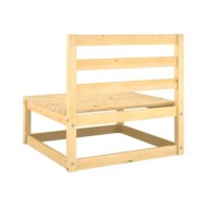 Salon de jardin 3 pcs Bois de pin massif