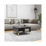 Table basse Gris brillant 60x60x30 cm Aggloméré 