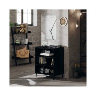 Buffet Noir brillant 57x35x70 cm Aggloméré