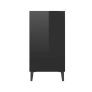 Buffet Noir brillant 57x35x70 cm Aggloméré