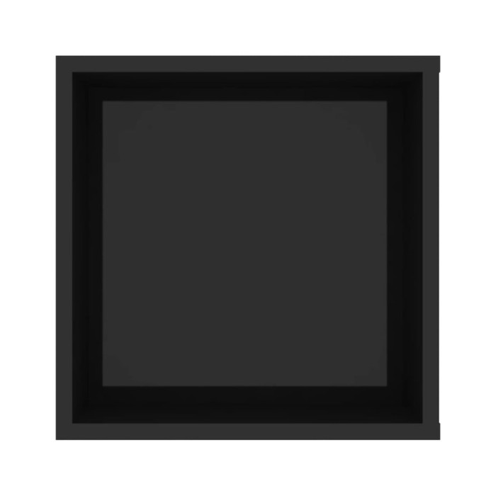 Meuble TV mural Noir brillant 102x35x35 cm Aggloméré
