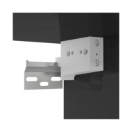 Meuble TV mural Noir brillant 102x35x35 cm Aggloméré