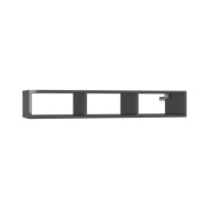 Étagère murale Gris brillant 102x30x17 cm Aggloméré