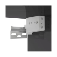 Étagère murale Gris brillant 102x30x17 cm Aggloméré