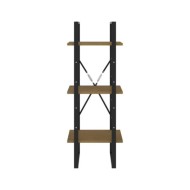 Bibliothèque à 3 niveaux Marron miel 40x30x105 cm Bois de pin