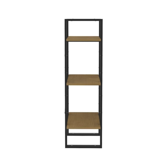 Bibliothèque à 3 niveaux Marron miel 40x30x105 cm Bois de pin