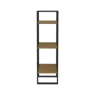 Bibliothèque à 3 niveaux Marron miel 40x30x105 cm Bois de pin