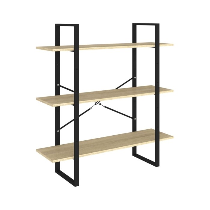 Bibliothèque Chêne sonoma 100x30x105 cm Aggloméré