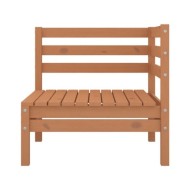 Salon de jardin 4 pcs Bois de pin massif Marron miel