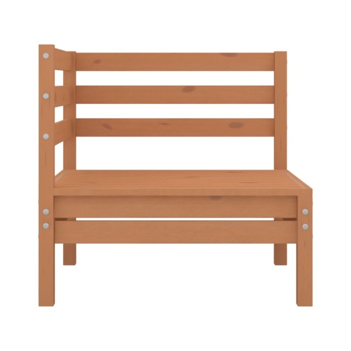 Salon de jardin 4 pcs Bois de pin massif Marron miel
