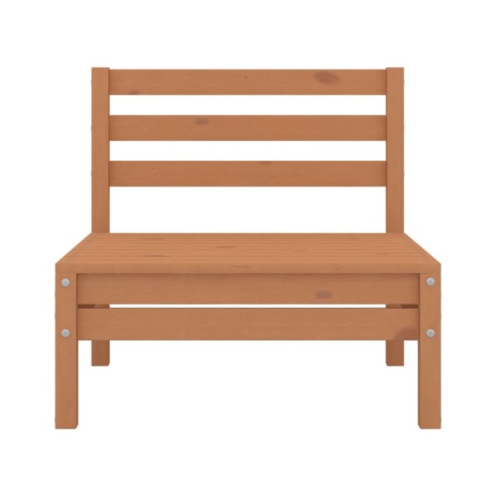 Salon de jardin 4 pcs Bois de pin massif Marron miel