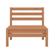 Salon de jardin 4 pcs Bois de pin massif Marron miel