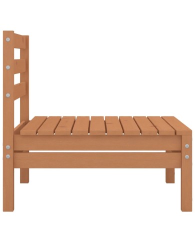 Salon de jardin 4 pcs Bois de pin massif Marron miel