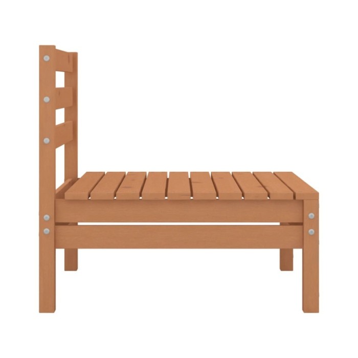 Salon de jardin 4 pcs Bois de pin massif Marron miel