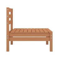 Salon de jardin 4 pcs Bois de pin massif Marron miel