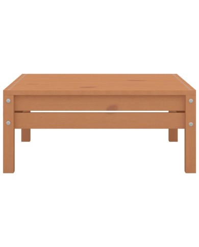 Salon de jardin 4 pcs Bois de pin massif Marron miel