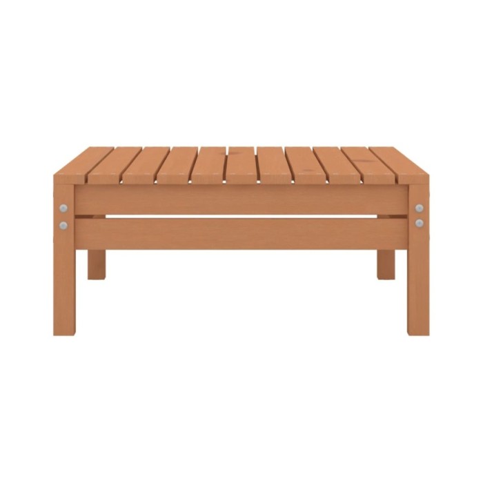 Salon de jardin 4 pcs Bois de pin massif Marron miel