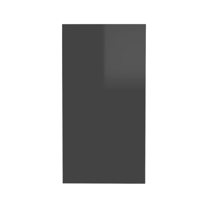 Table d'appoint Gris brillant 50x26x50 cm Aggloméré