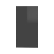 Table d'appoint Gris brillant 50x26x50 cm Aggloméré