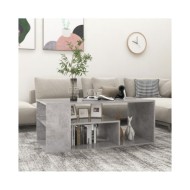 Table basse Gris béton 100x50x40 cm Aggloméré 