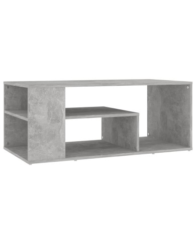 Table basse Gris béton 100x50x40 cm Aggloméré 