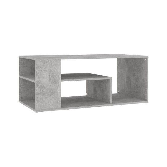 Table basse Gris béton 100x50x40 cm Aggloméré 