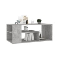 Table basse Gris béton 100x50x40 cm Aggloméré 