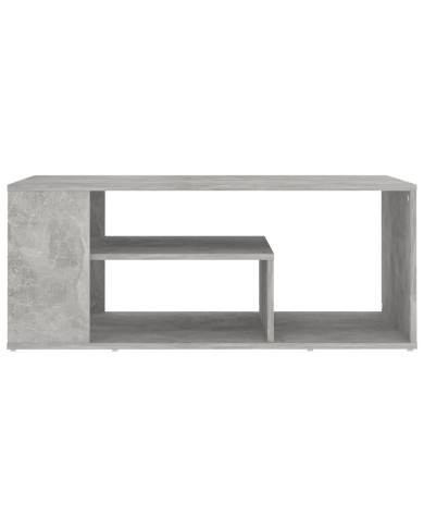 Table basse Gris béton 100x50x40 cm Aggloméré 