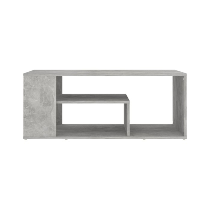 Table basse Gris béton 100x50x40 cm Aggloméré 