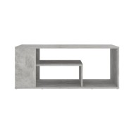 Table basse Gris béton 100x50x40 cm Aggloméré 