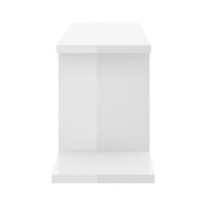 Étagère TV murale Blanc brillant 125x18x23 cm Aggloméré