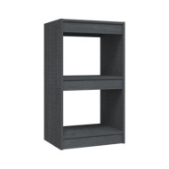Bibliothèque Gris 40x30x71,5 cm Bois de pin massif