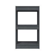 Bibliothèque Gris 40x30x71,5 cm Bois de pin massif