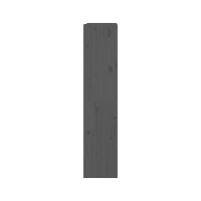 Bibliothèque/Séparateur de pièce Gris 80x30x135,5 cm Pin solide