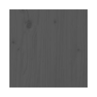 Bibliothèque/Séparateur de pièce Gris 80x30x135,5 cm Pin solide