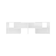 Meuble TV Blanc brillant 149x30x52 cm Aggloméré