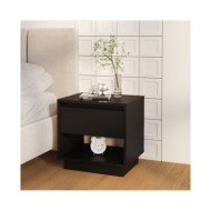 Tables de chevet 2 pcs Noir 45x34x44 cm Aggloméré