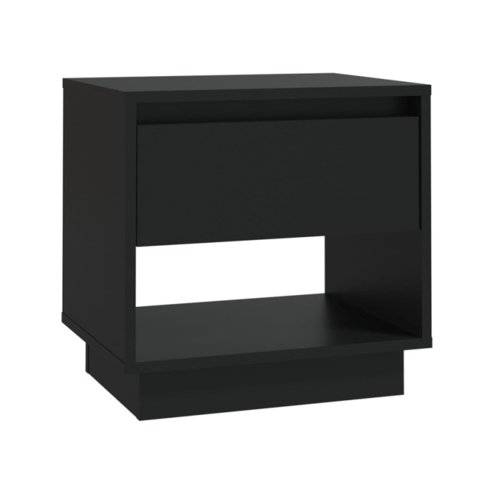 Tables de chevet 2 pcs Noir 45x34x44 cm Aggloméré