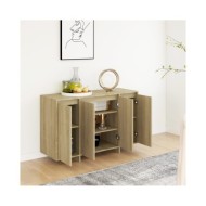 Buffet Chêne sonoma 120x41x75 cm Aggloméré