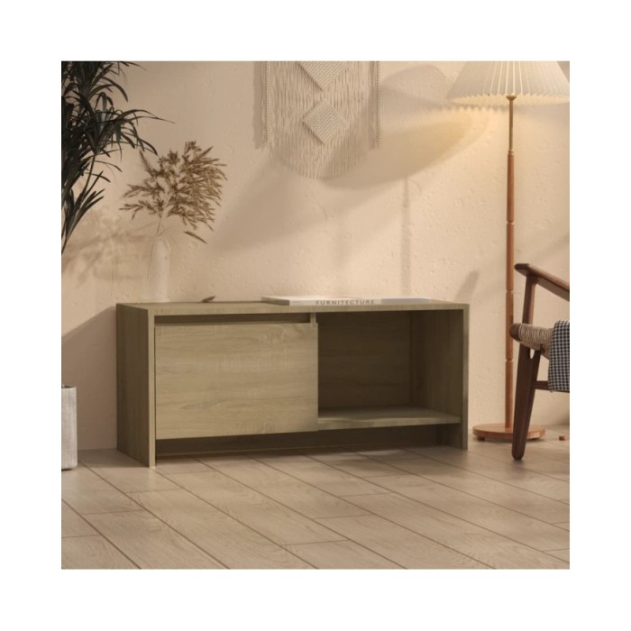 Meuble TV Chêne sonoma 90x35x40 cm Aggloméré
