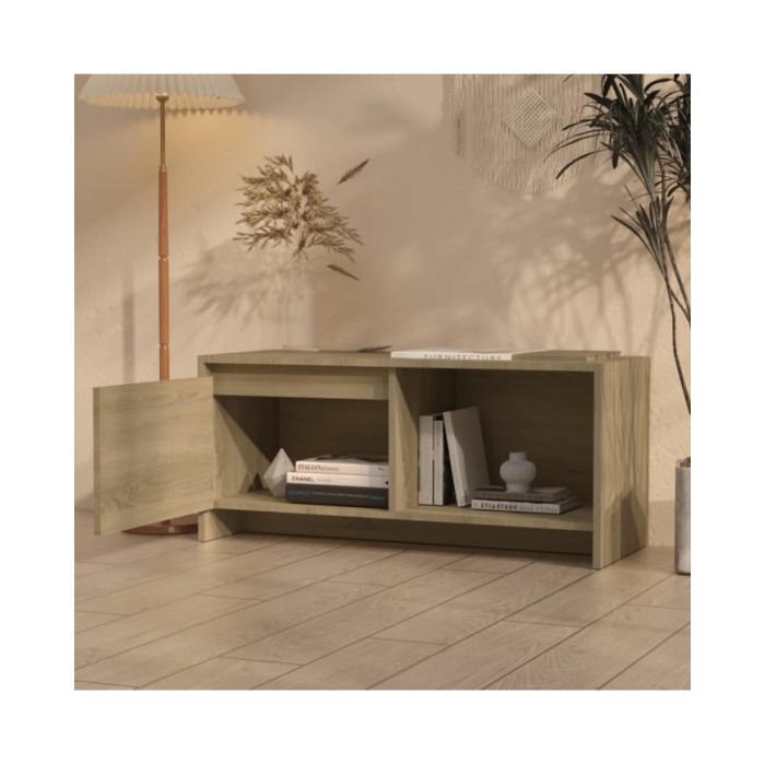 Meuble TV Chêne sonoma 90x35x40 cm Aggloméré