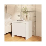 Table de chevet Blanc brillant 45x34x44,5 cm Aggloméré