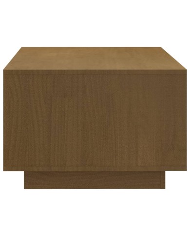 Table basse Marron miel 110x50x33,5 cm Bois de pin massif
