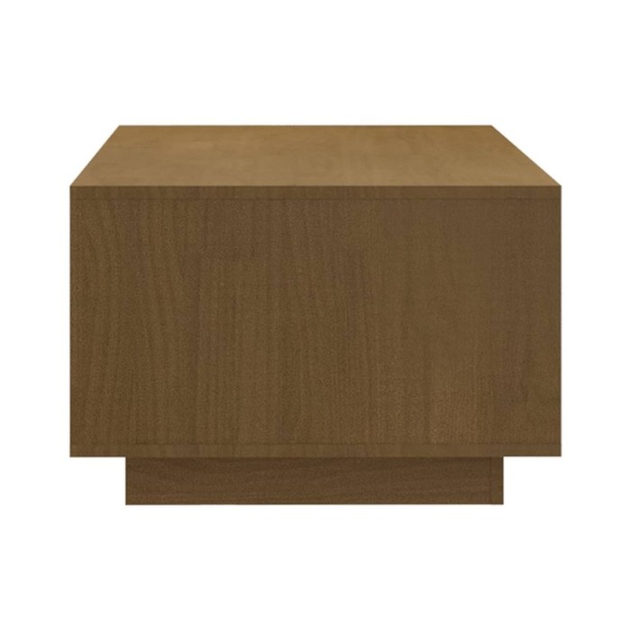 Table basse Marron miel 110x50x33,5 cm Bois de pin massif