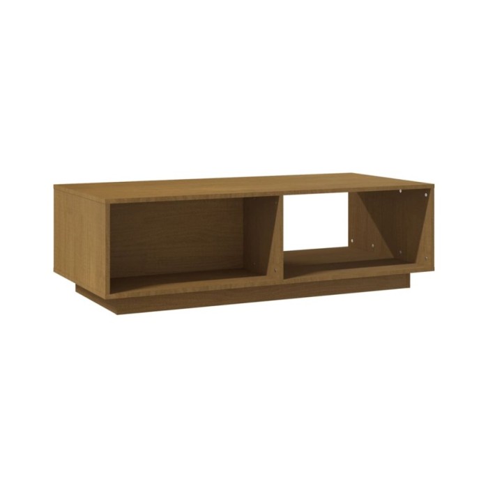 Table basse Marron miel 110x50x33,5 cm Bois de pin massif