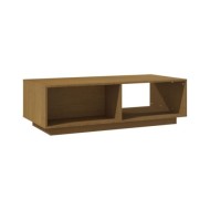 Table basse Marron miel 110x50x33,5 cm Bois de pin massif