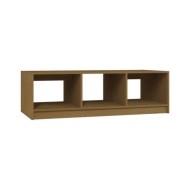 Table basse Marron miel 110x50x34 cm Bois de pin massif